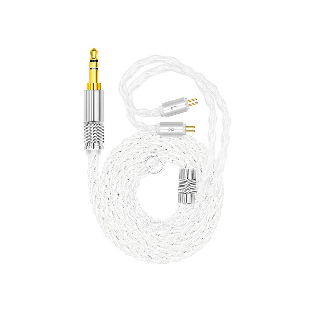 (, 3.5 To 0.78Mm 2Pin) Earphone Cable Headphone Extension Cable Plated Copper Stereo Audio Cord Silver 768619231610