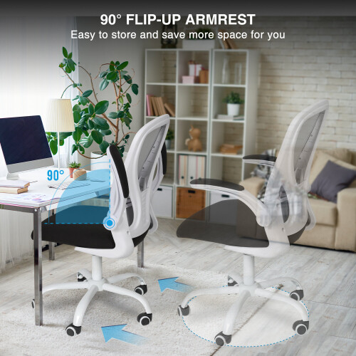 ELECWISH Mesh Office Chair Adjustable Ergonomic Computer Desk Seat 30° Rocking 2