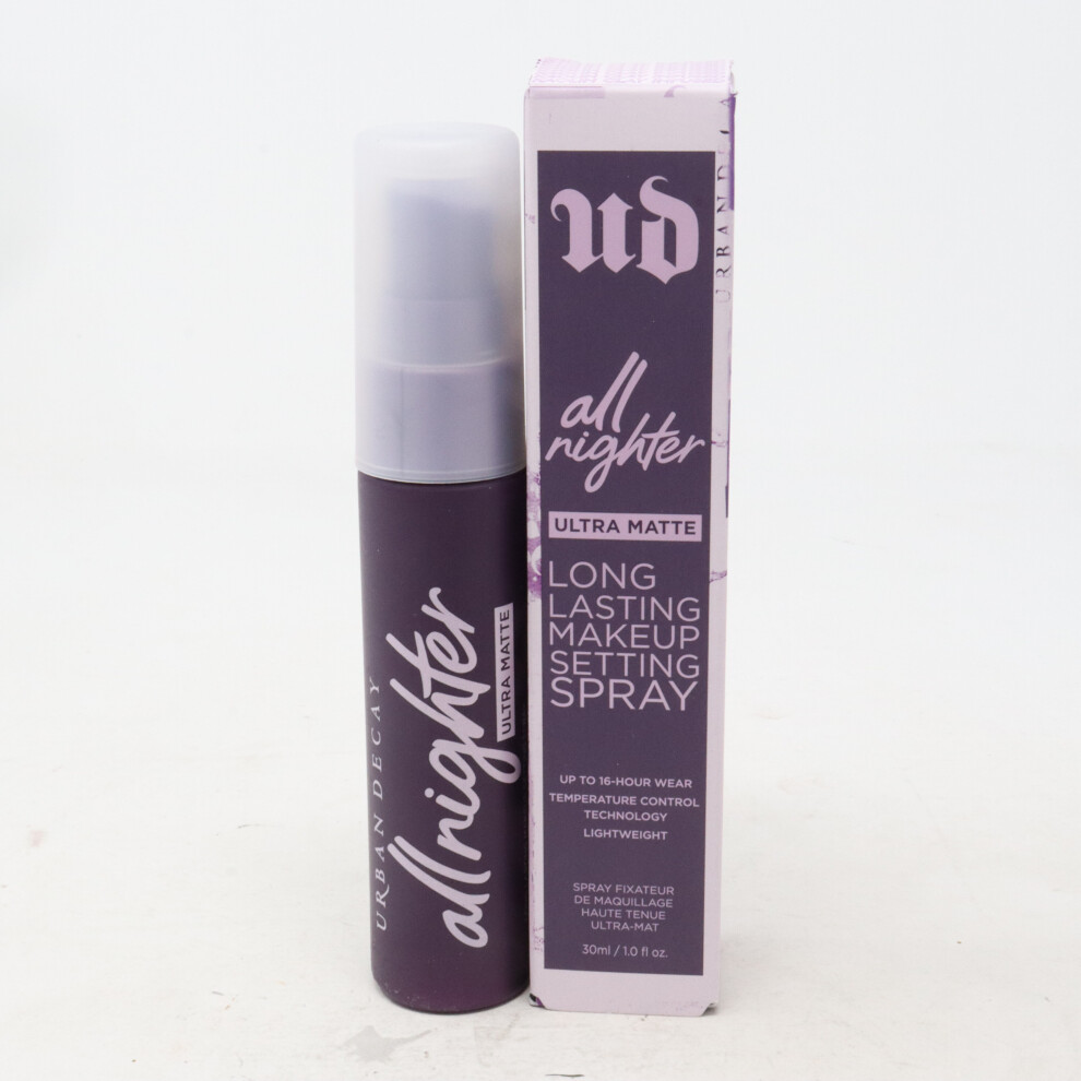 Urban Decay All Nighter Ultra Matte Makeup Setting Spray 1.0oz  New With Box