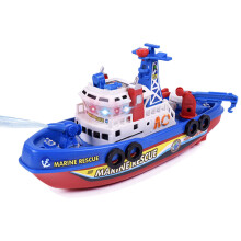 Barca elettrica di fuoco marina Acqua Spray Musica Luci Modello Barca Giocattolo