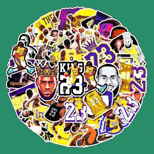 (James) NBA stars (including James) stickers 2