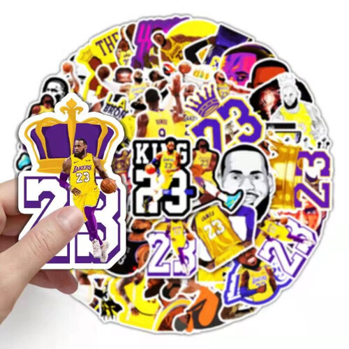 (James) NBA stars (including James) stickers 1