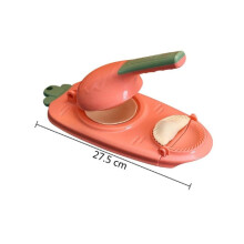 (Pink) Two-in-one dumpling press mould for new dumpling makers