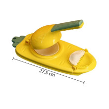 (Yellow) Two-in-one dumpling press mould for new dumpling makers