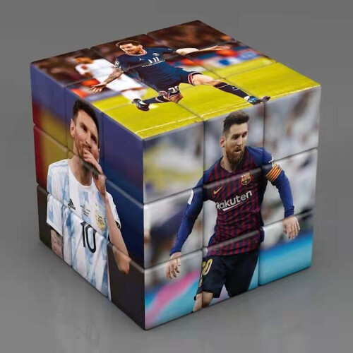 (Messi) Football and Basketball Star Magic Cube 2