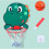 (Green) Children's basketball hoop without holes 1