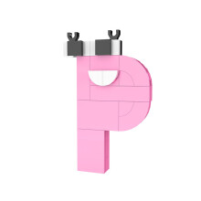 (P) Alphabet Lore Building Block Toy Kawaii English Letter Building Block Best Gift