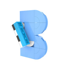 (B) Alphabet Lore Building Block Toy Kawaii English Letter Building Block Best Gift