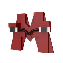 (M) Alphabet Lore Building Block Toy Kawaii English Letter Building Block Best Gift