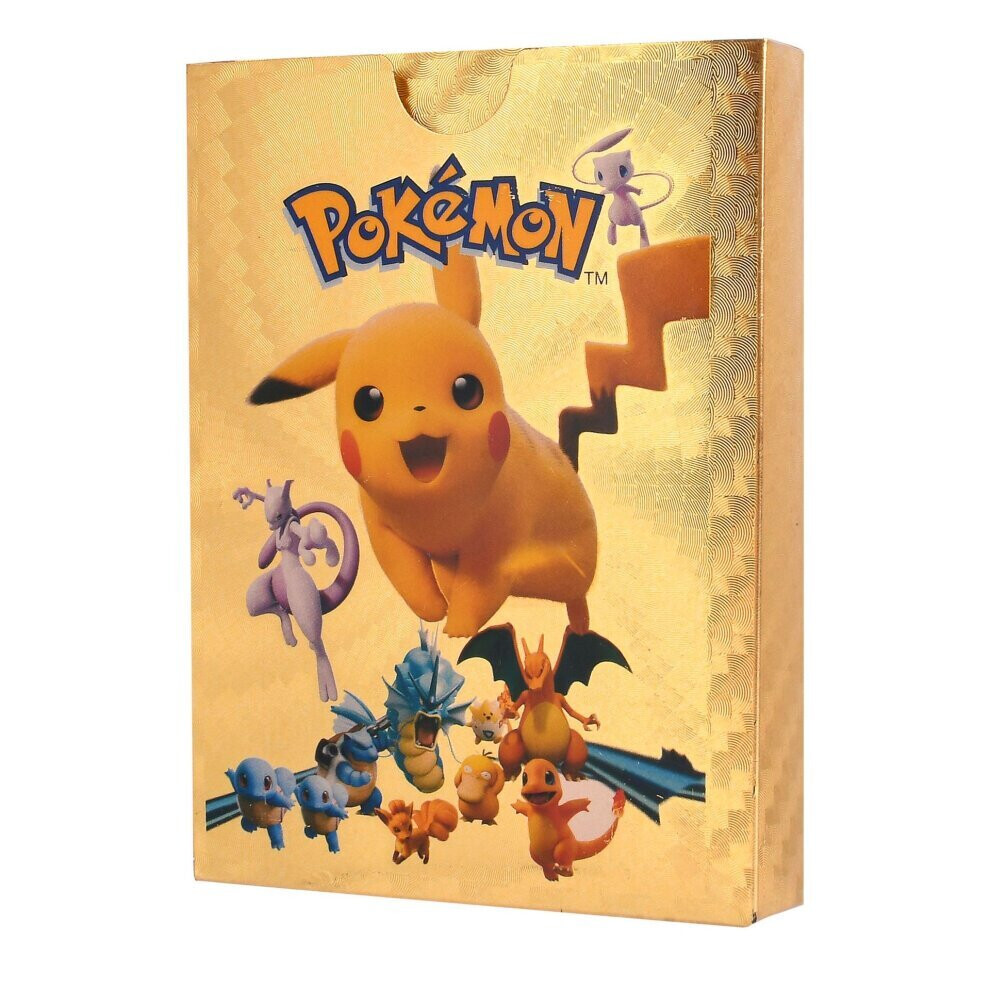 Pokemon Pikachu Card 27PCS Gold Classic Rare Collection Card Play Toys