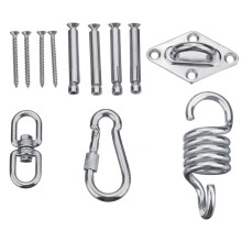360° Heavy Duty Hammock Chair Hanging Kits Ceiling Mount Spring Snap Swive
