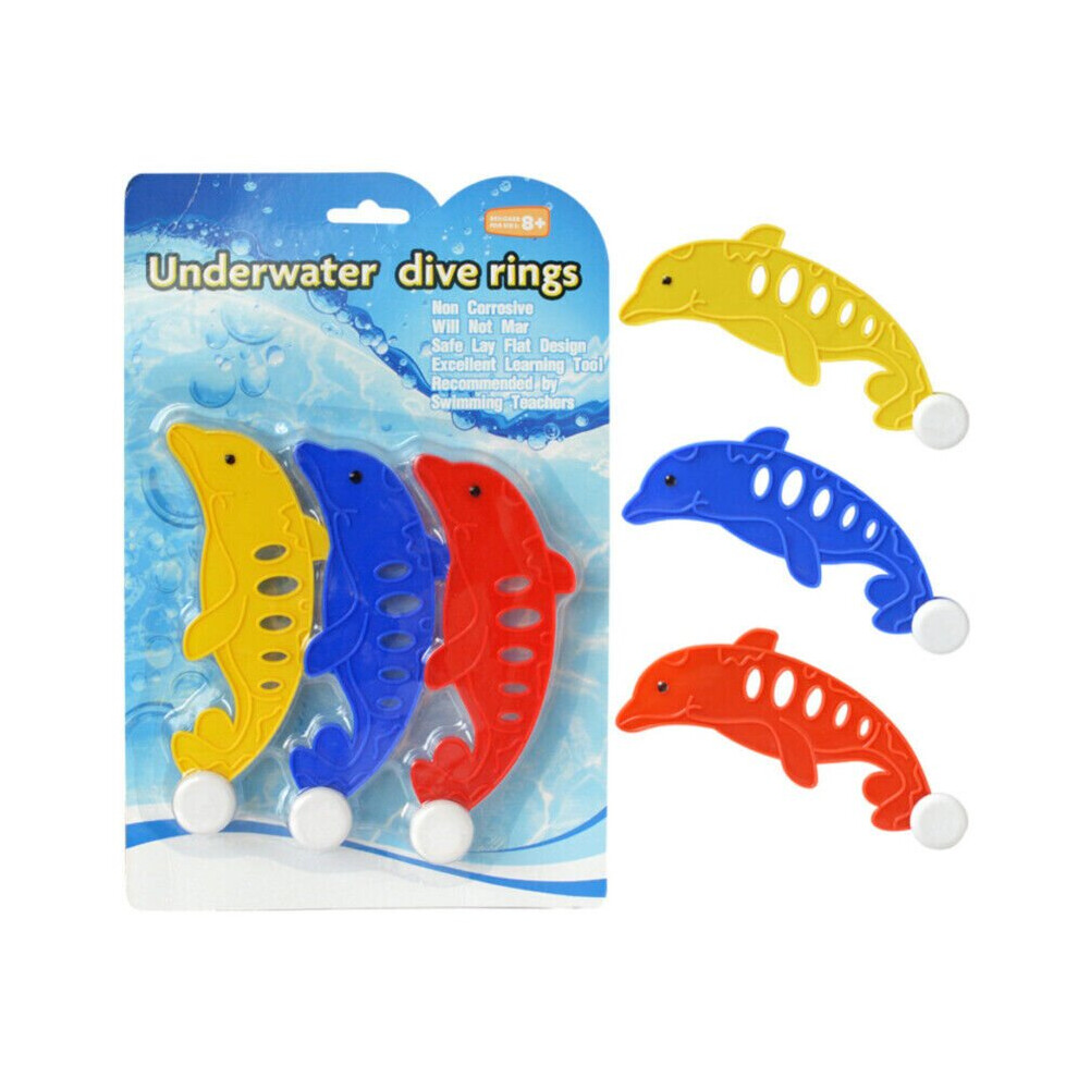 Photos - Pools Accessory  Underwater Diving Toys Dive Ring/Torpedo/Sticks Swimming Pool Game Toy Kids(6x Diving Dolphins)