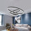 Living And Home (Warm White) Modern 3 Ring Aluminum Round Hanging LED Pendant Light 3