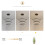 Living And Home (Warm White) Modern 3 Ring Aluminum Round Hanging LED Pendant Light 7