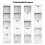 Costway 5-Tier Storage Cabinet Bathroom Tall Cabinet with 2 Drawers 7