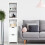 Costway 5-Tier Storage Cabinet Bathroom Tall Cabinet with 2 Drawers 3