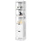 Costway 5-Tier Storage Cabinet Bathroom Tall Cabinet with 2 Drawers 1