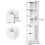 Costway 5-Tier Storage Cabinet Bathroom Tall Cabinet with 2 Drawers 2