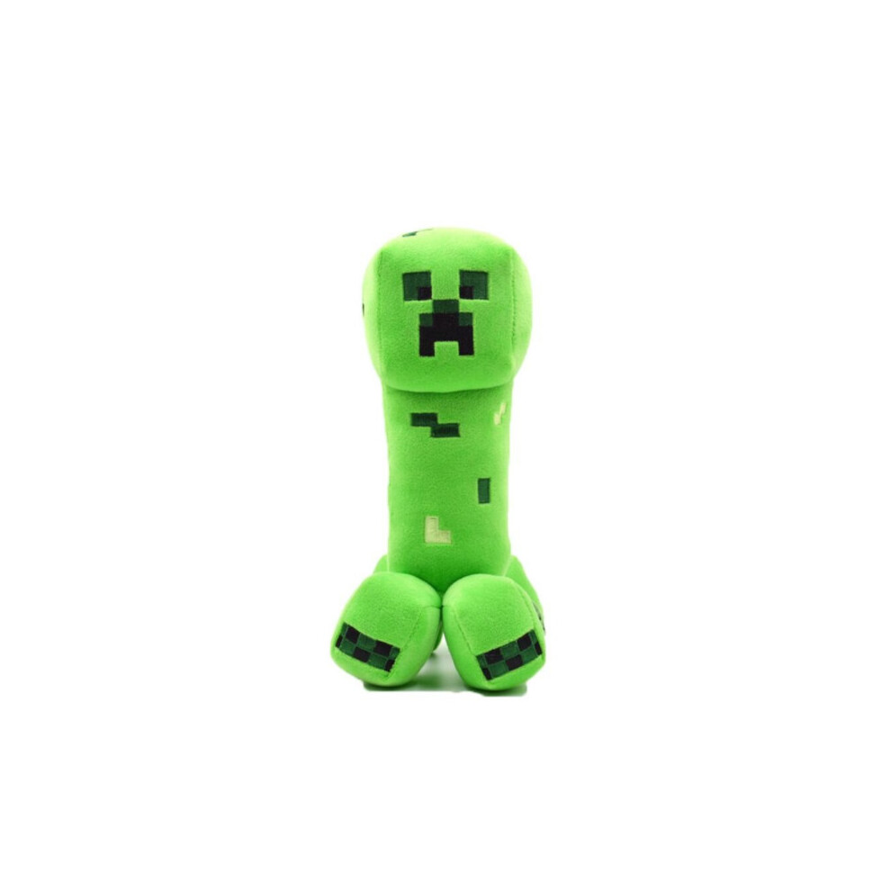 (Green Doll-25cm) Minecraft Creeper Enderman Plush Toy Pixel Doll