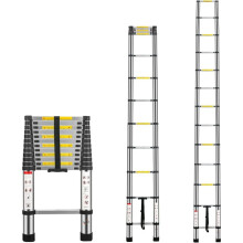 3.8M Telescopic Ladder Multi-Purpose Portable Telescoping Ladder Extension Steps Ladder EN131 Standard