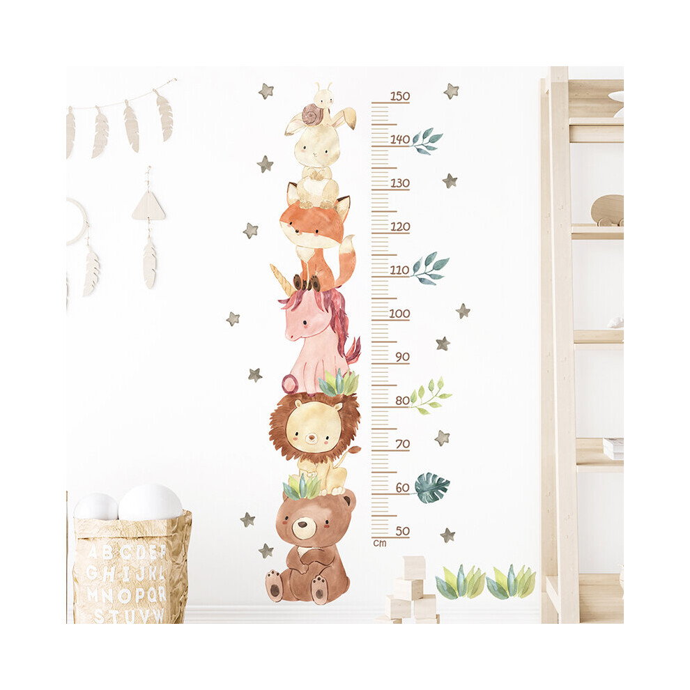 (02) Cute Africa Animals Wall Stickers Elephant Giraffe Bear