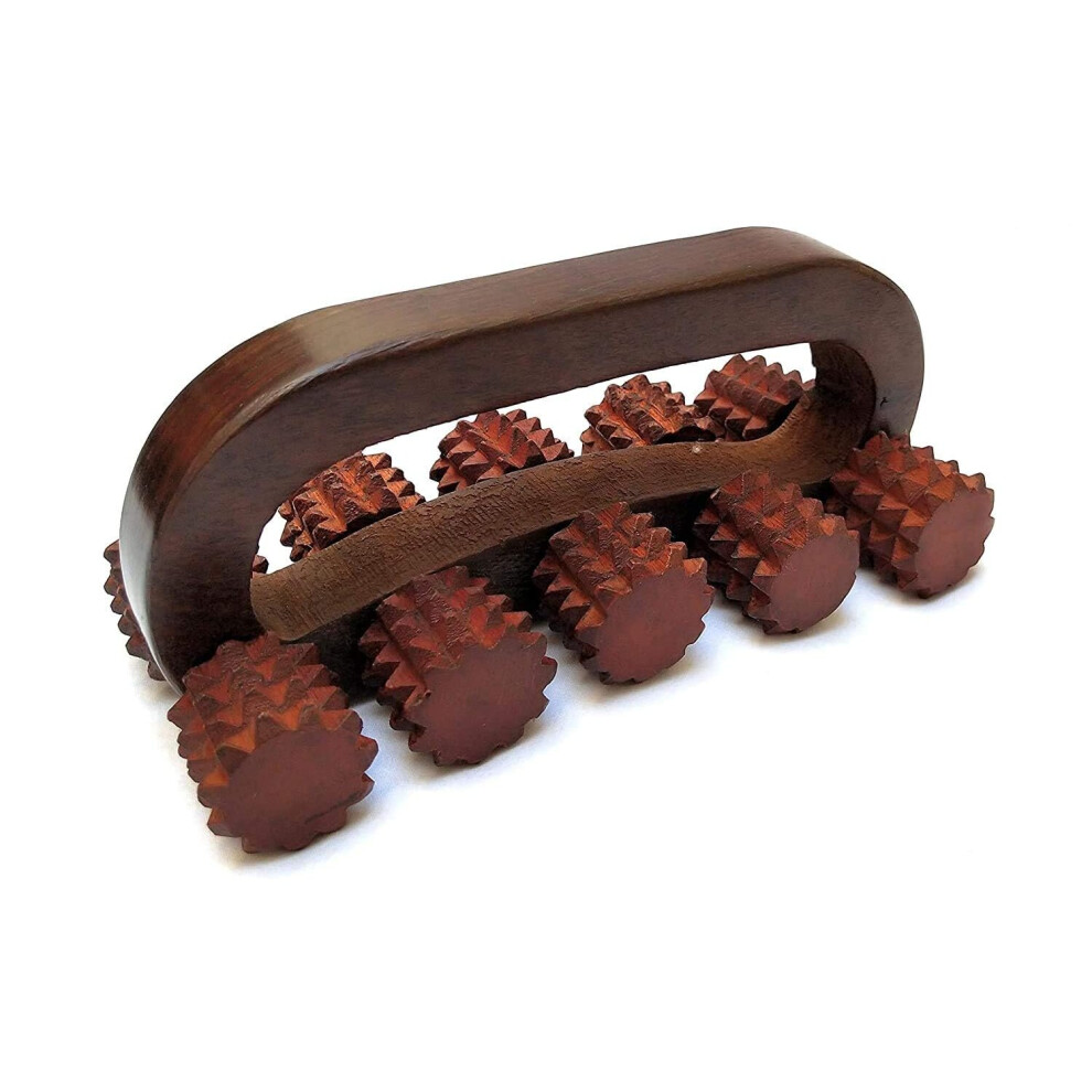 wooden acupressure back massager back pain relief massager