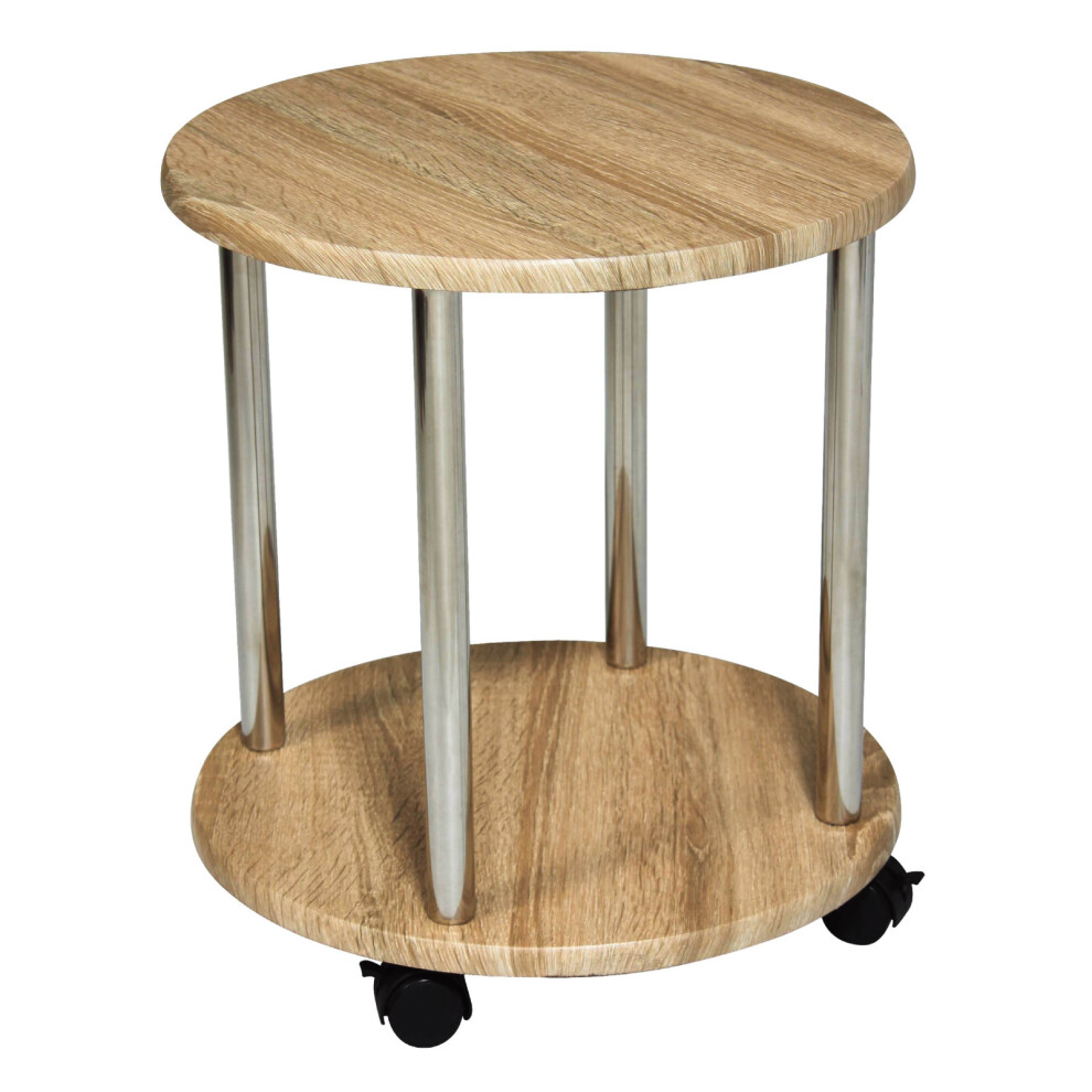 Small Side Table Living Room Round Coffee Table Sofa Bedside 2 Tier