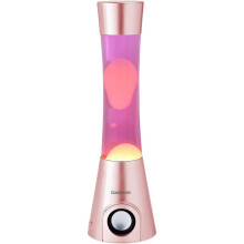 Goodmans Bluetooth Lava Lamp Speaker Smartphone Control - Rose Gold