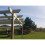 (Light Green (Natural), 3.6m x 3.6m (with 4 posts)) Pergola and decking kit (Chamfered design) 6