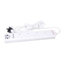 Benross 45629 Surge Protected 4 Way Extension Lead | 2 USB Ports | 2 Metre Cable | 13A