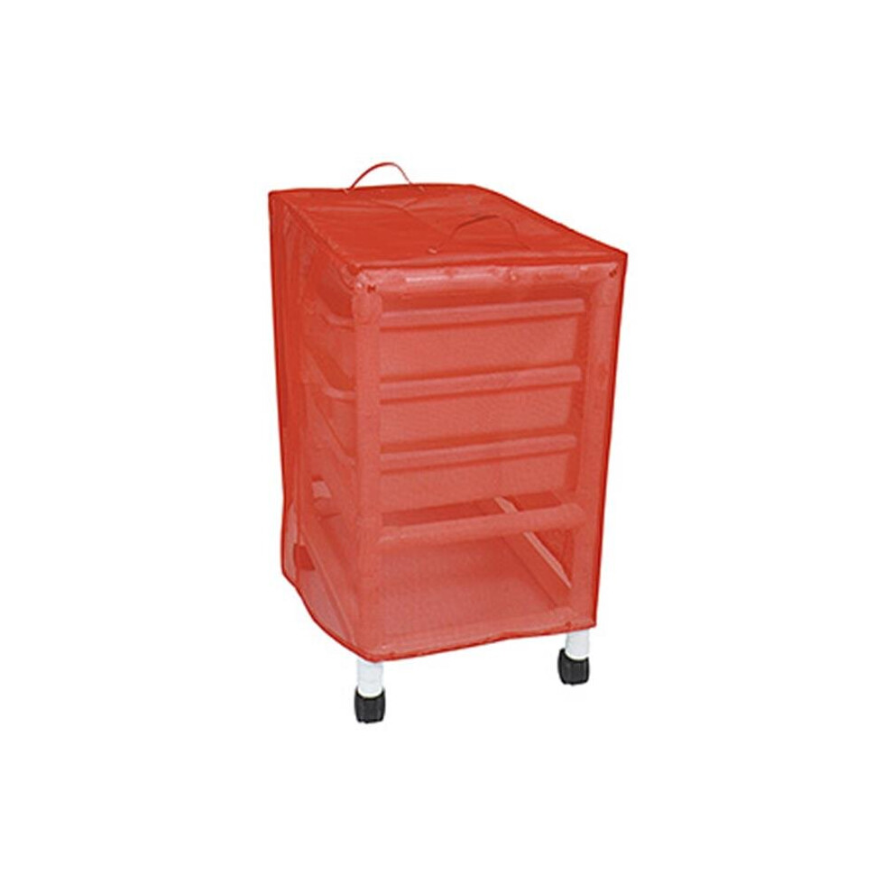 Step-Up Relief Wood Tone Crash Cart