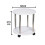Spot On Dealz Small Sofa Side Table Coffee Round 2 Tier Shelf Unit Living Room White 3