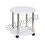 Spot On Dealz Small Sofa Side Table Coffee Round 2 Tier Shelf Unit Living Room White 1
