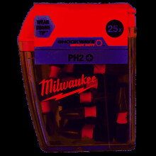 Milwaukee 25pc 25mm Shockwave PH2 Impact Screwdriver Drill Bits Set MIL472037