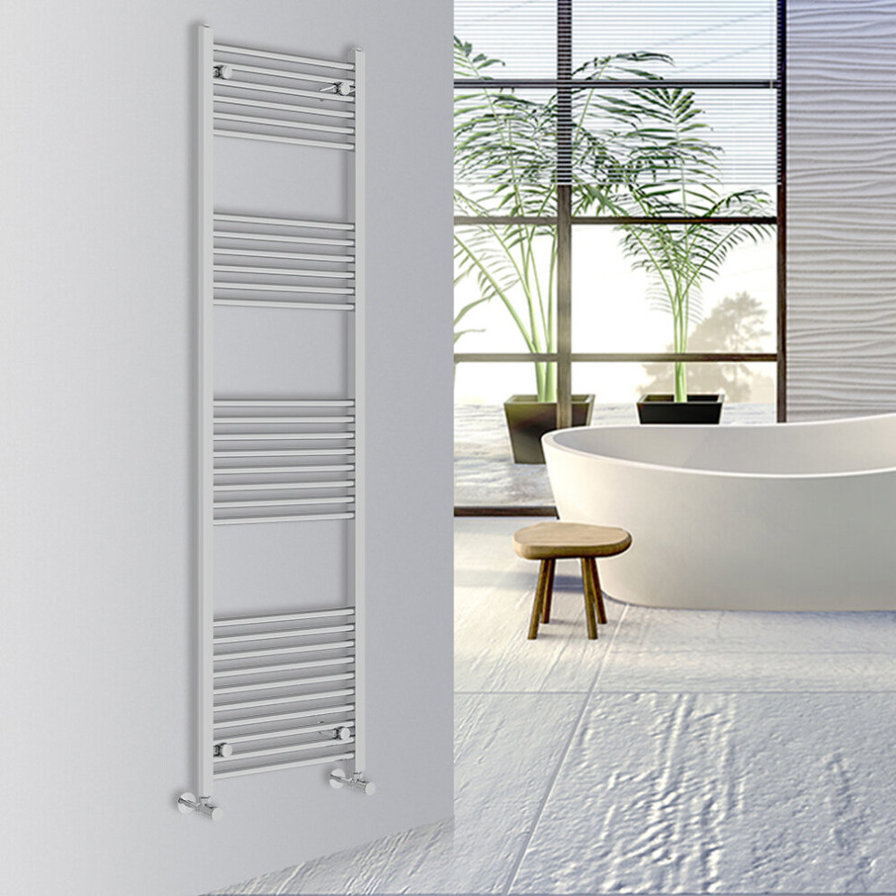 (Chrome, 1800x500mm) Warmehaus Straight Bathroom Heated Towel Rail Warmer Radiator Central Heating