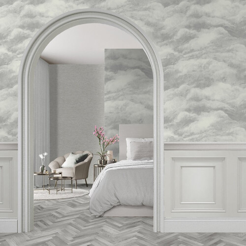 Belgravia Decor Cloud Weave Silver Wallpaper GB5705 2