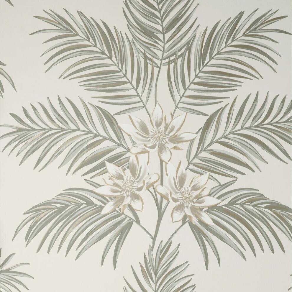 Fine Decor Bali Tropical Floral Stone Wallpaper FD43277