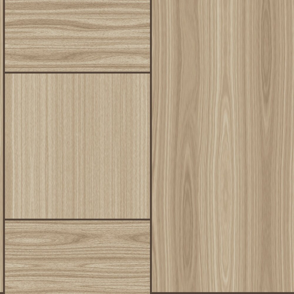 Belgravia Decor Wood Panel Light Oak Wallpaper 2511 - Image 3