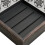 Outdoor Bronz Square Garden Fire Pits Bowl with Spark Screen 8