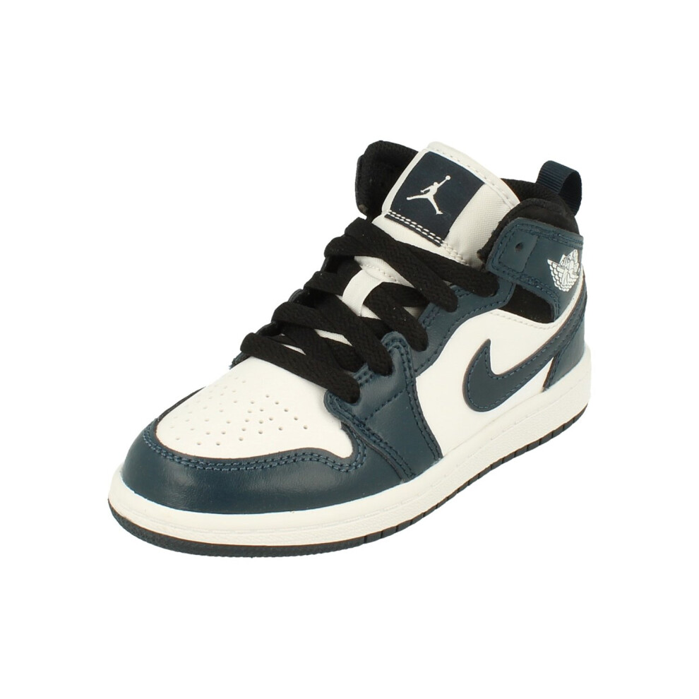 (10.5) Nike Jordan 1 Mid PS Trainers 640734 Sneakers Shoes