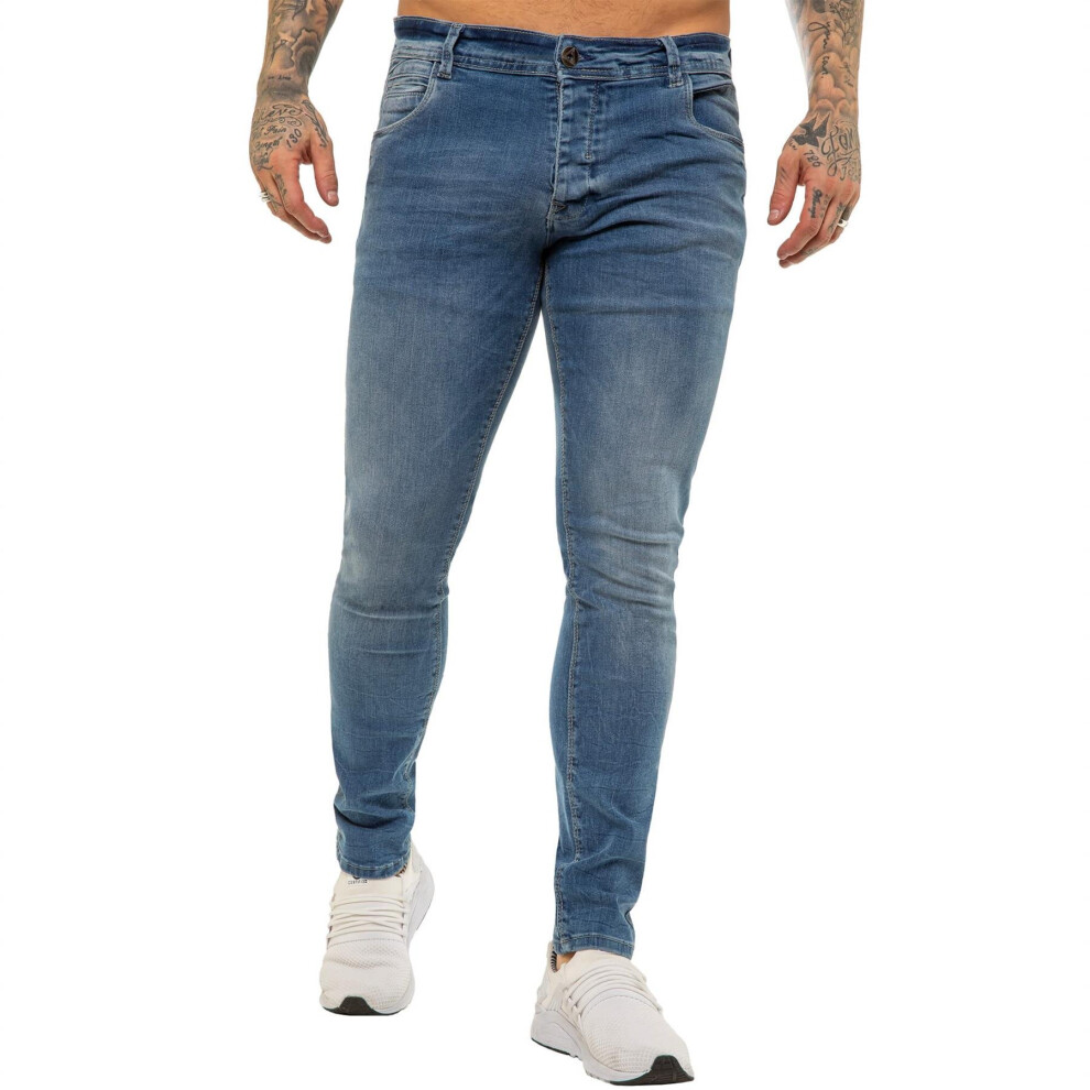 (34 REGULAR, Light Stonewash) Eto Mens Hyperstretch Jeans-image-OPC-PBBBVRP-NEW