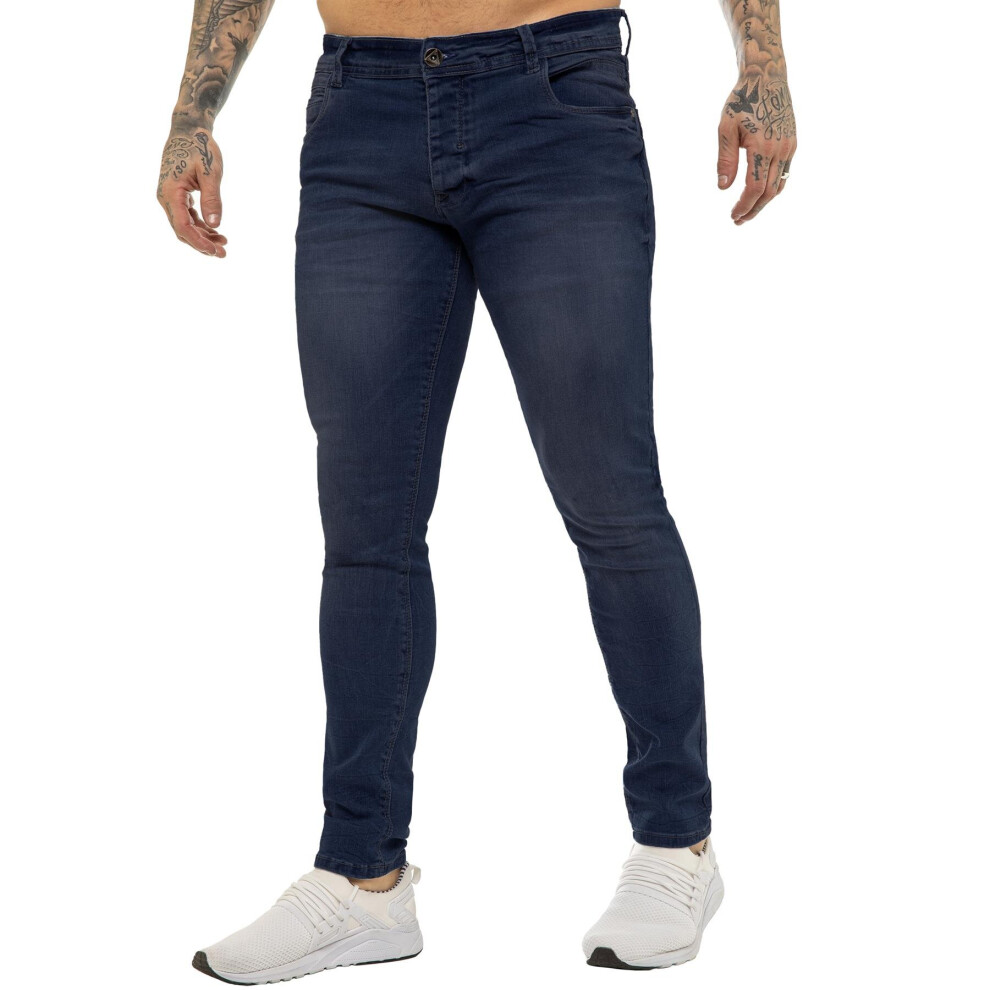 (BLUE 32 LONG, New Blue) Eto Mens Hyperstretch Jeans-image-OPC-PBBBVSM-NEW