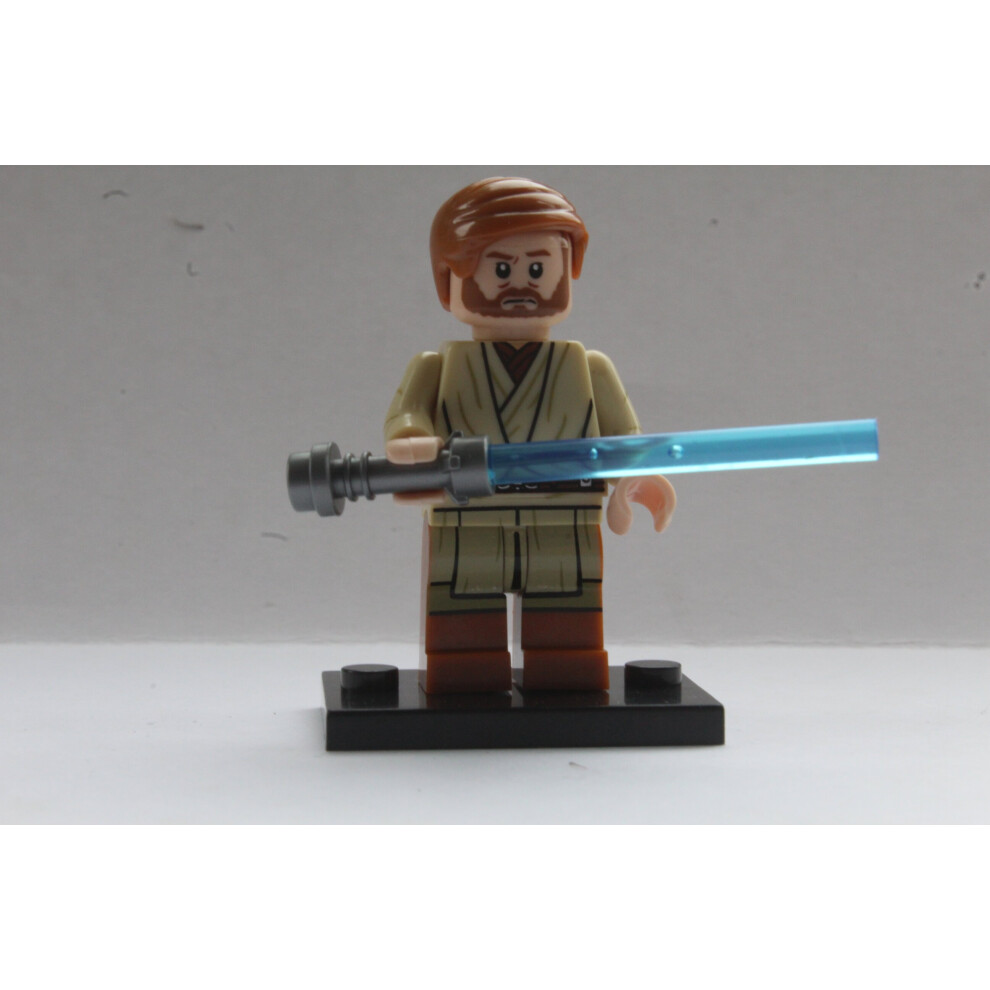 (OBI WAN KENOBI) Star Wars Hero Fit Lego Mini Figures Construction