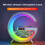 (White, 1) Smart Bluetooth Speaker Wireless Charger Bedside Table Lamp Alarm Clock 5