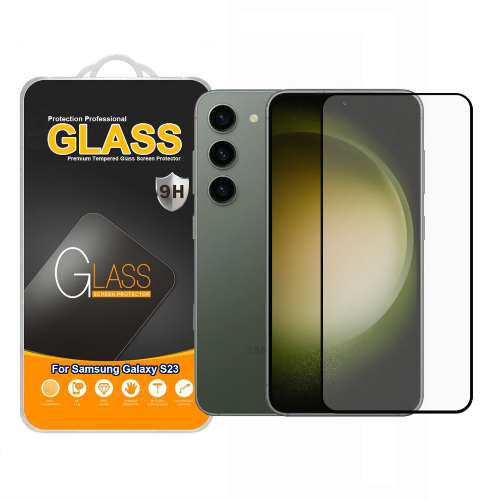 Tempered Glass Full Coverage Screen Protector For Samsung Galaxy S23 5060972622155