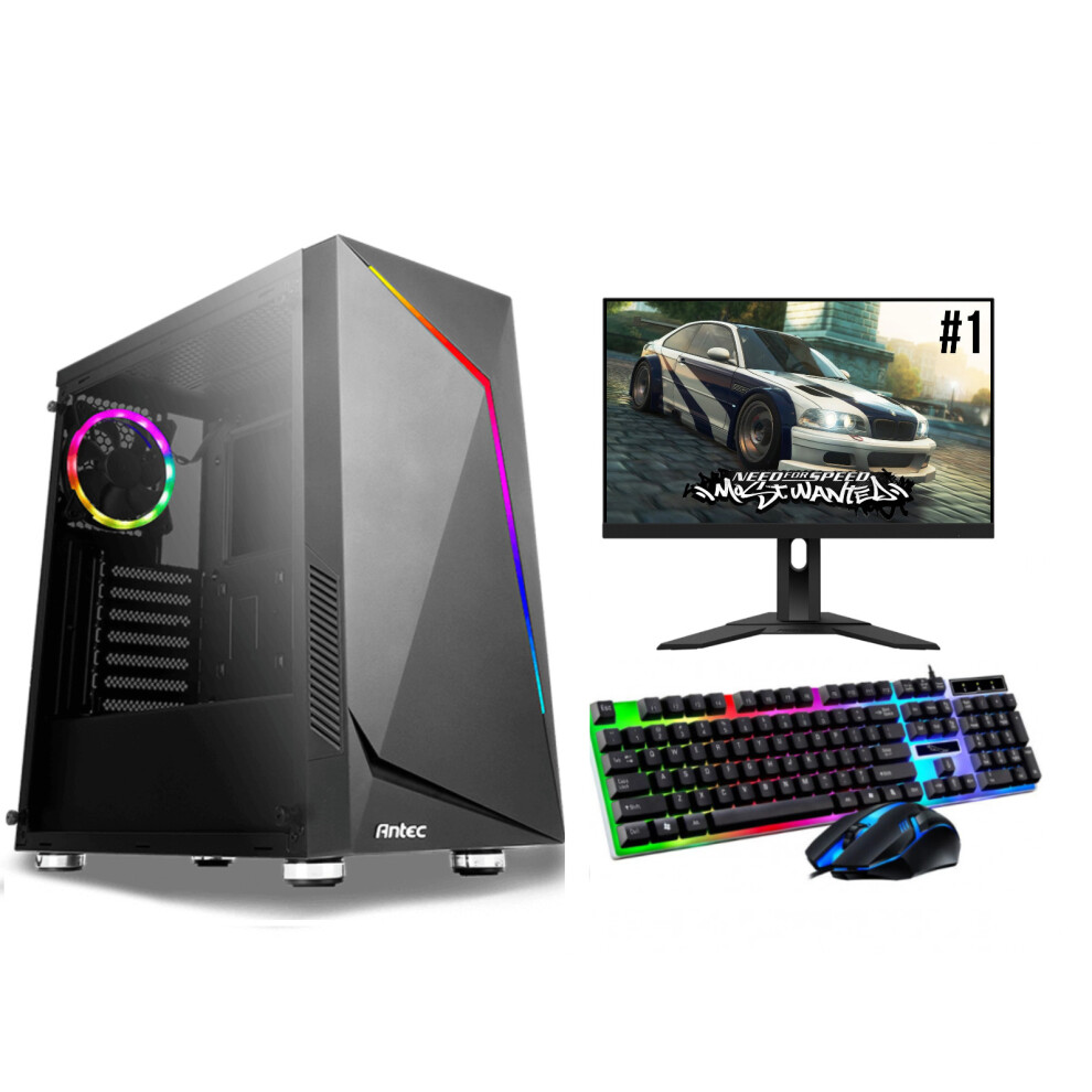 FCS Fast Gaming Intel Quad Core i5 8GB RAM 1TB HDD PC Bundle & Monitor