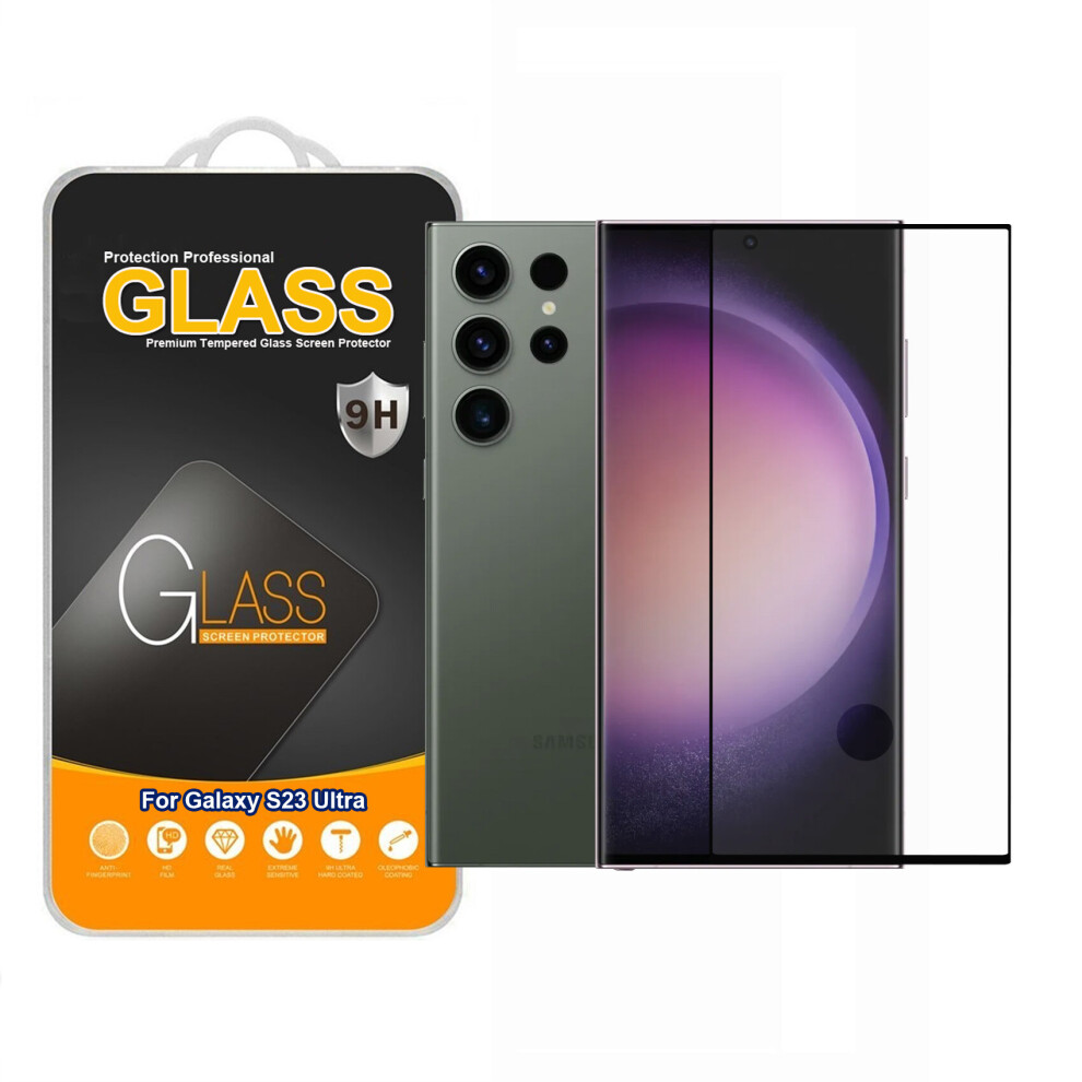 Tempered Glass Full Coverage Screen Protector For Samsung Galaxy S23 Ultra 5060972622179