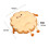 (Round cute) Toast-shaped heightened and thickened cushion 2