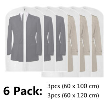 Garment Bags for Hanging Clothes Set of 6 Suit Bags Dust-Proof Bag