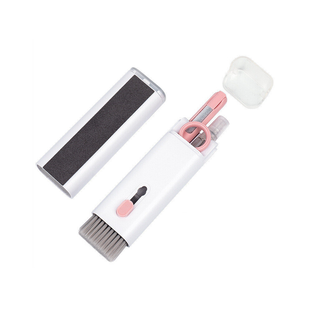 (Pink) 7-In-1 Multifunctional Cleaning Kit Keyboard & Phone Screen Cleaner Pink 9084036966227
